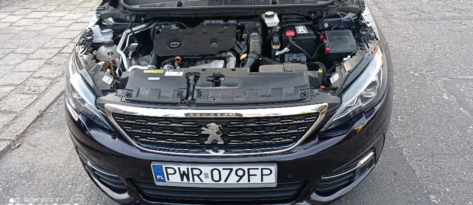 Peugeot 308 cena 53500 przebieg: 69180, rok produkcji 2018 z Września małe 106